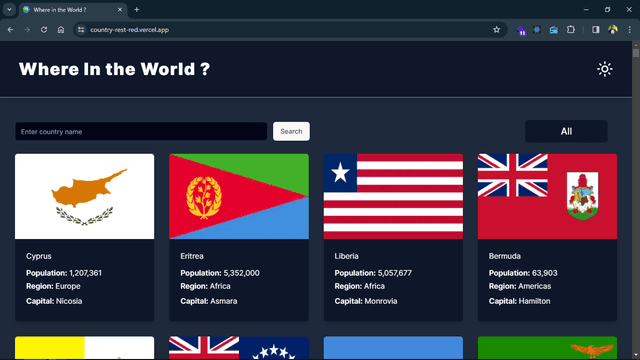 countries api